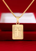 Cadena Veneciana Gruesa 65 Cms + Dije Placa Almighty