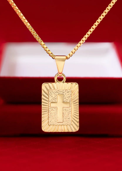 Cadena Veneciana Gruesa 65 Cms + Dije Placa Almighty