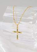 Cadena Canutillo Militar 65 Cms + Dije Cruz Toretto Verde
