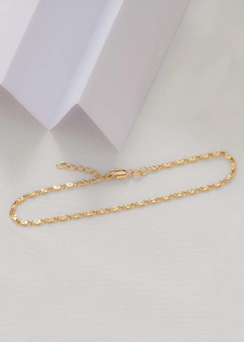 Tobillera Destellos 2.5mm 24.5 cms