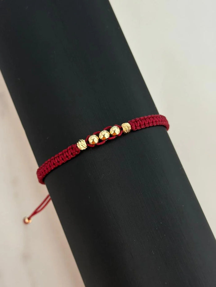 Pulsera Vino Tinto Diamantada