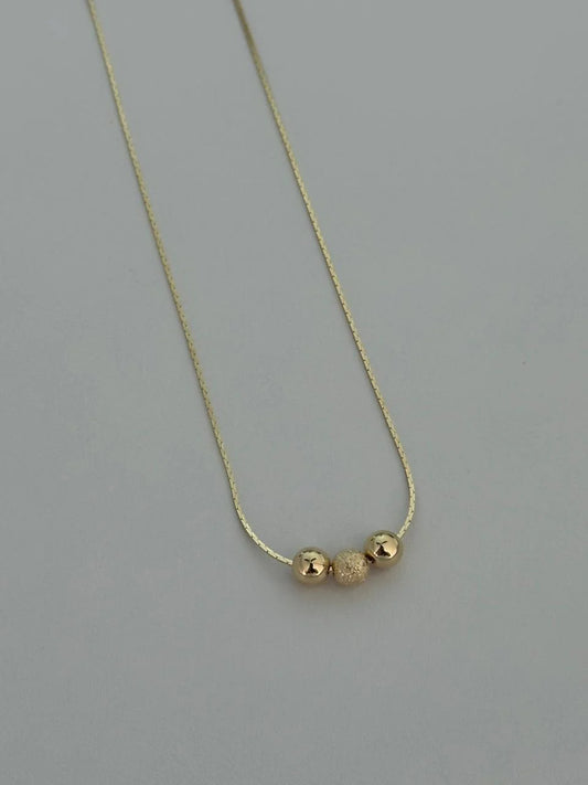 Cadena Tejido Avena 0.5mm + Balín 6mm 45cm Exclusive