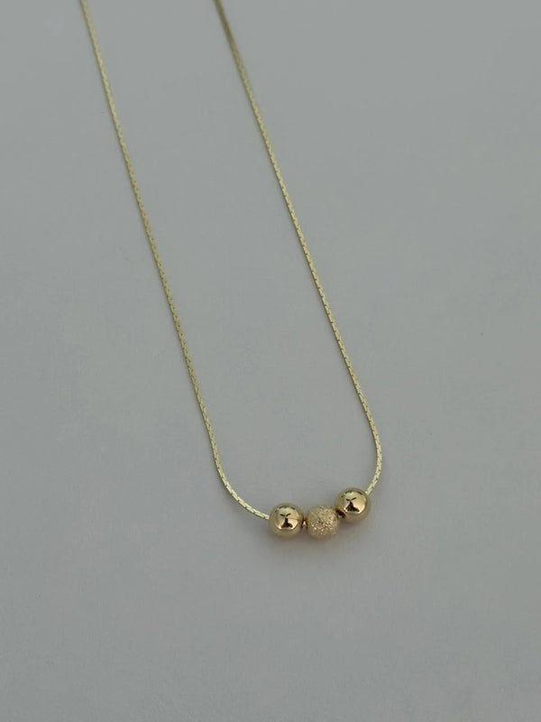 Cadena Tejido Avena 0.5mm + Balín 6mm 45cm Exclusive