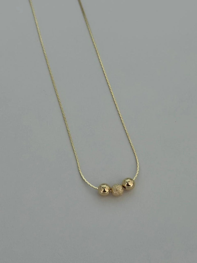 Cadena Tejido Avena 0.5mm + Balín 6mm 45cm Exclusive