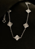 Pulsera Mini Clover 0.7 mm 15 Cms + Ext Plata Ley 925