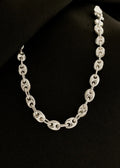 Pulsera Gcc 4 mm 16 Cms Plata Ley 925