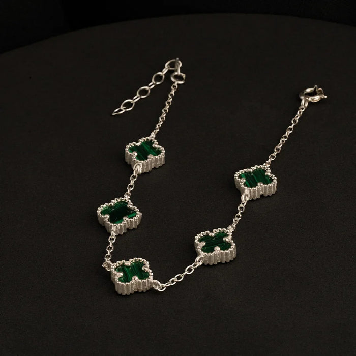 Esclava Clover 5H Malaquita 10 mm 17 Cms + Ext