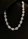 Pulsera Gcc 4 mm 19 Cms Plata Ley 925