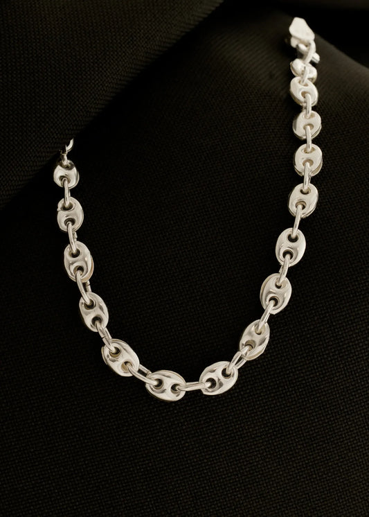 Pulsera Gcc 4 mm 19 Cms Plata Ley 925