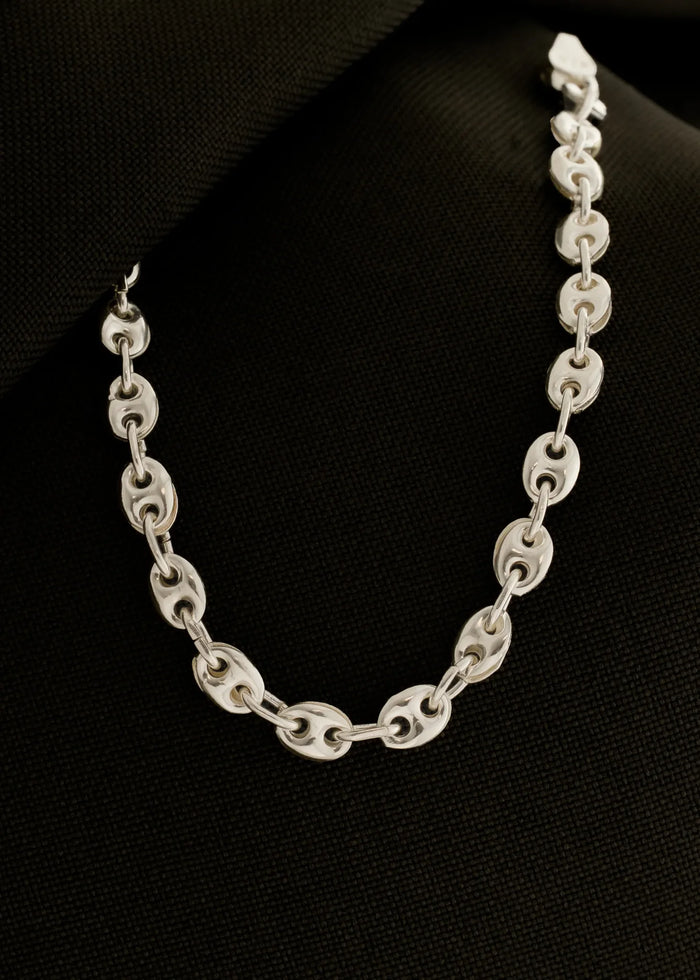 Pulsera Gcc 4 mm 19 Cms Plata Ley 925