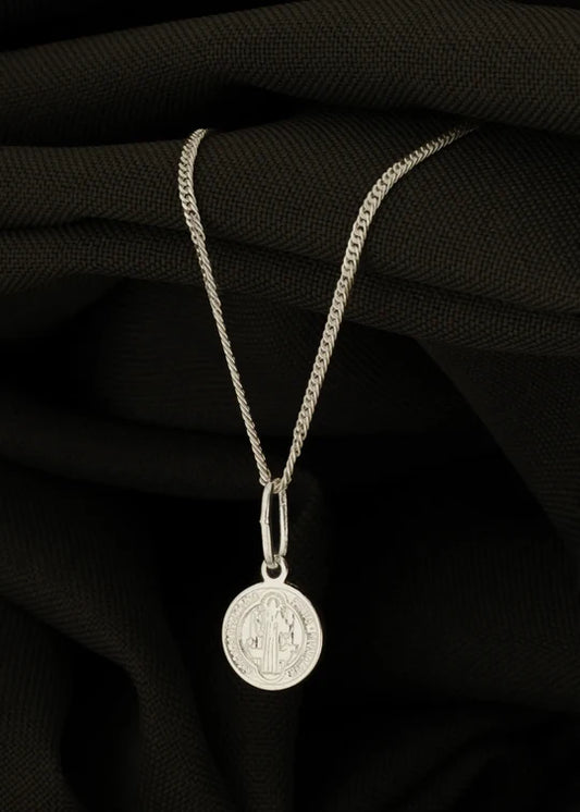 Dije Mini San Benito 1 Cms Plata Ley 925