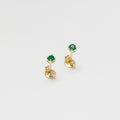 Topos circon verde caja 2.5mm