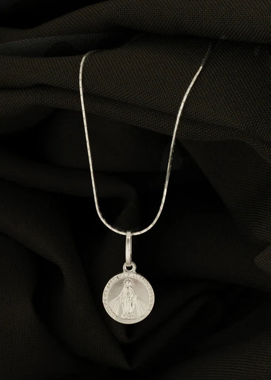 Dije Milagrosa 1.2 cms Plata Ley 925