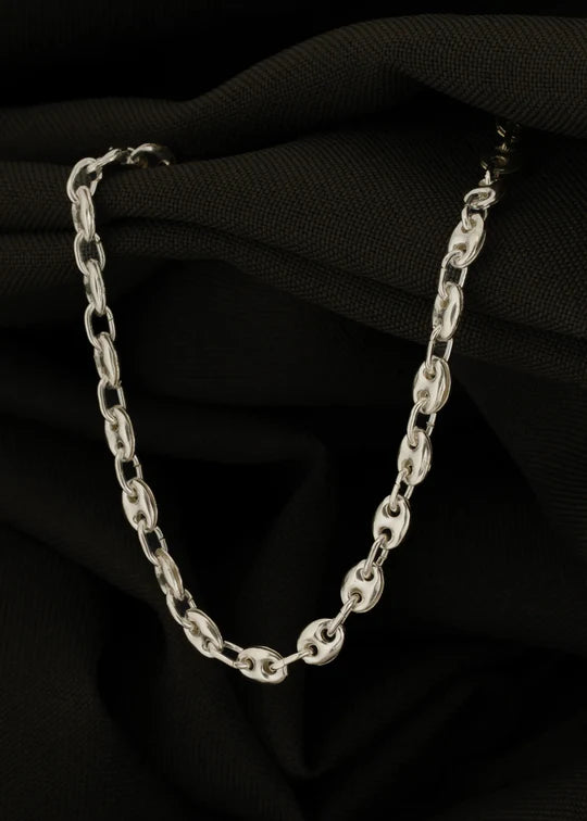 Tobillera Gucci 0.4 mm 24 Cms Plata Ley 925
