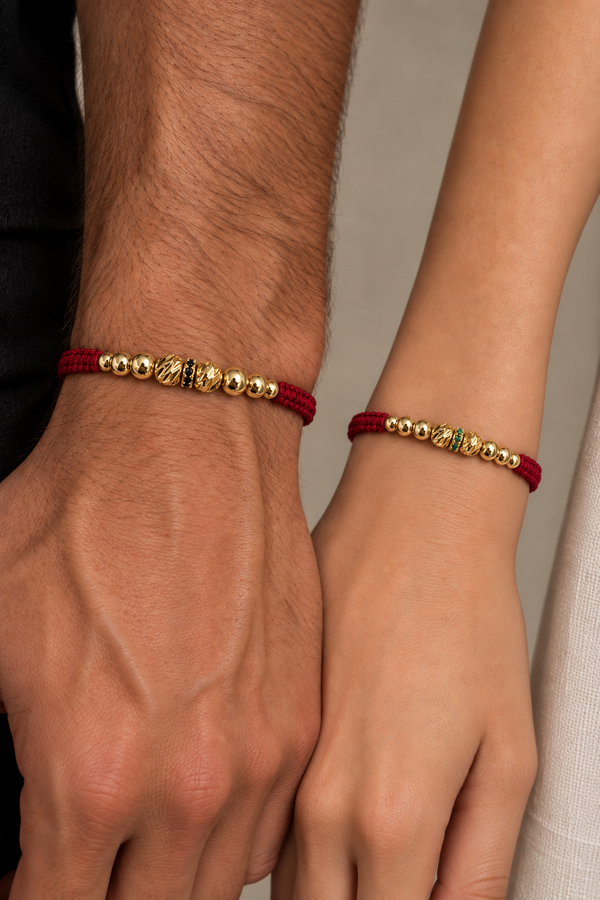 Pulseras pareja Circon 6mm