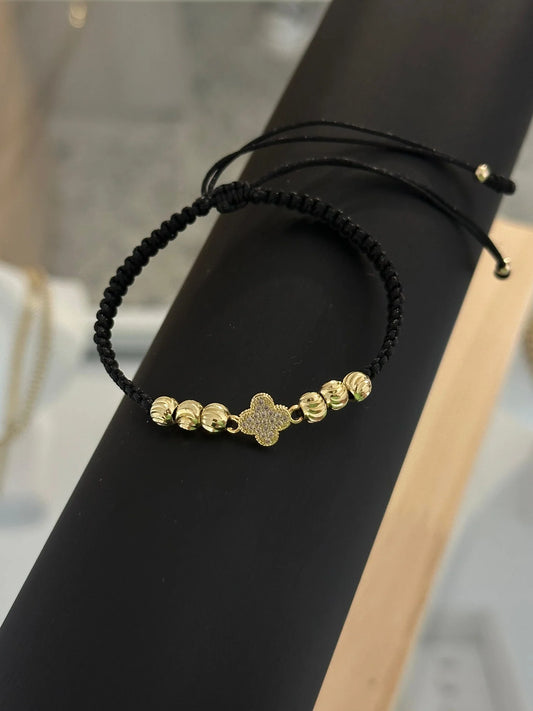 Pulsera Herraje Clover Circonia 8mm