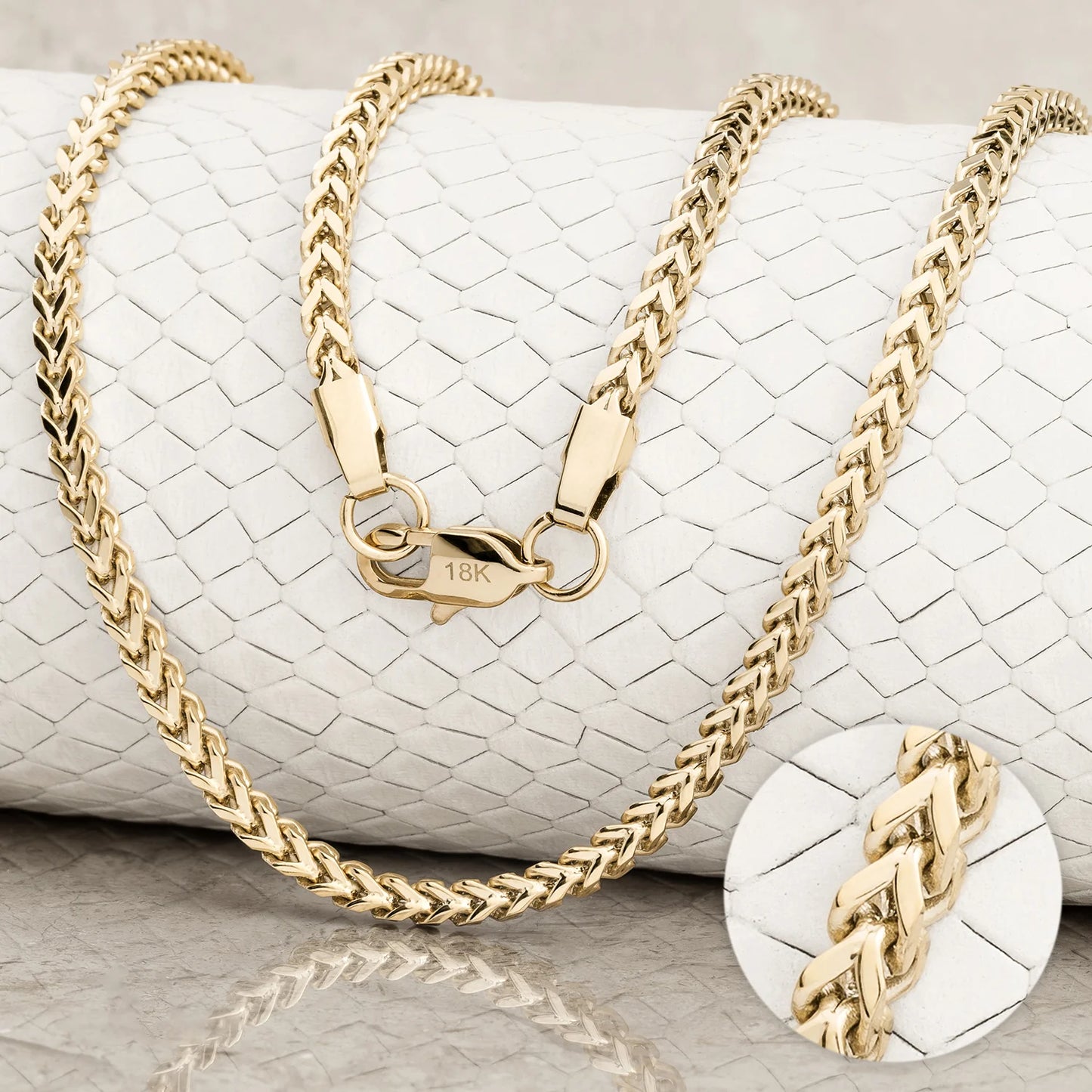 Cadena Franco 4mm Alta Gama 65cms