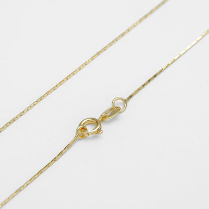 Cadena Cordón Cuadrado 1mm 65cms