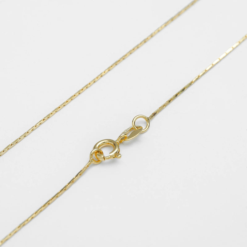 Cadena Cordón Cuadrado 1mm 65cms