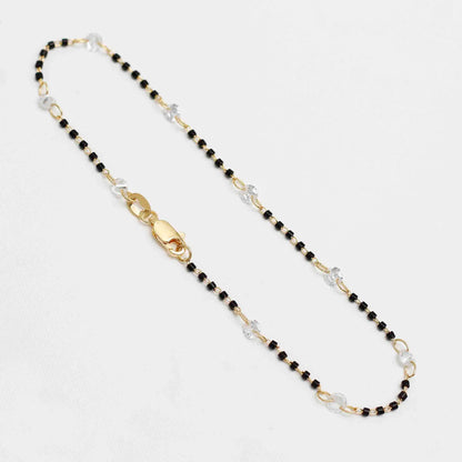 Tobillera Circonia Bicolor 24.5 cms