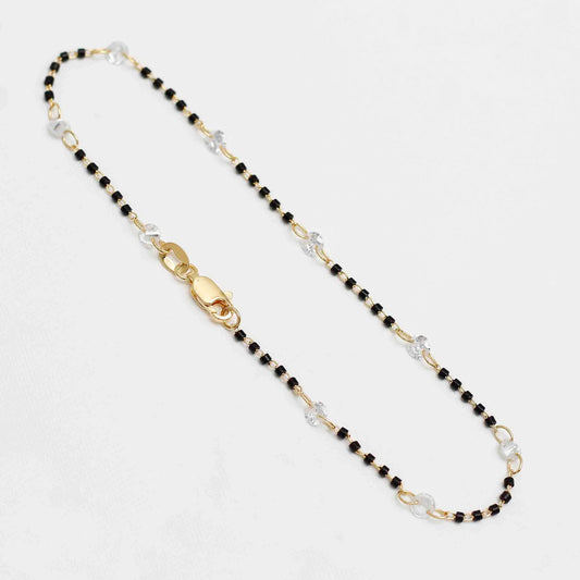 Tobillera Circonia Bicolor 24.5 cms