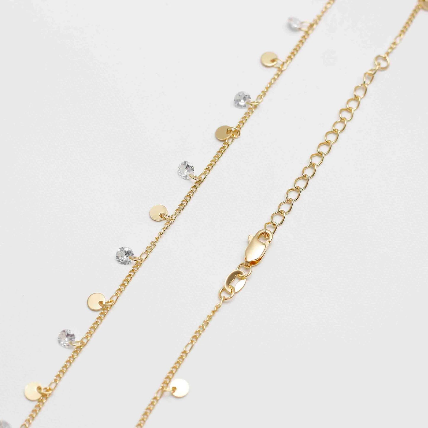 Cadena Cubana Circonias 45cm